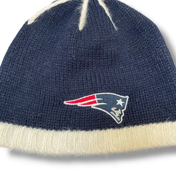Vintage Womens New England Patriots Hat Beanie Cap Angora Rabbit NFL Football - Picture 4 of 10